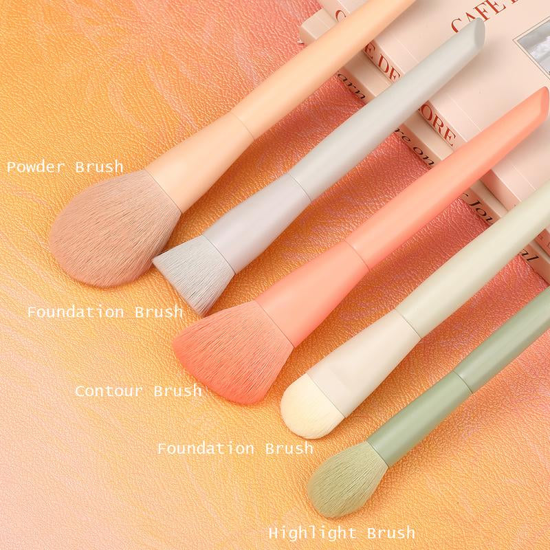 Docolor Morandi Makeup Brushes Set 17Pcs Makeup Brushes with Makeup Bag
